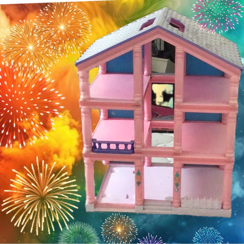 Pink and Blue Dollhouse